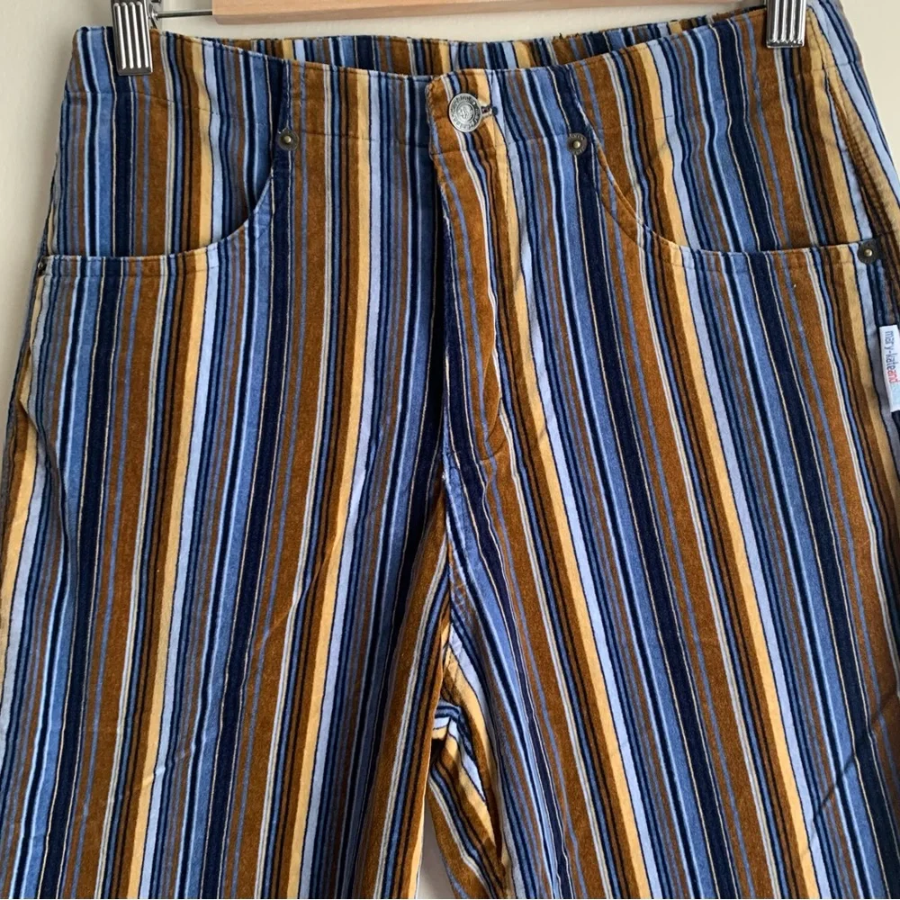 Mary-Kate and Ashley Y2K Velveteen Striped Pants Girls Size 16 - Picture 2 of 11